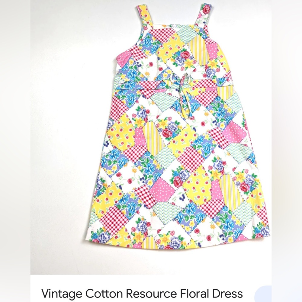 Vintage Cotton Resource Floral Dress Sz 5/6